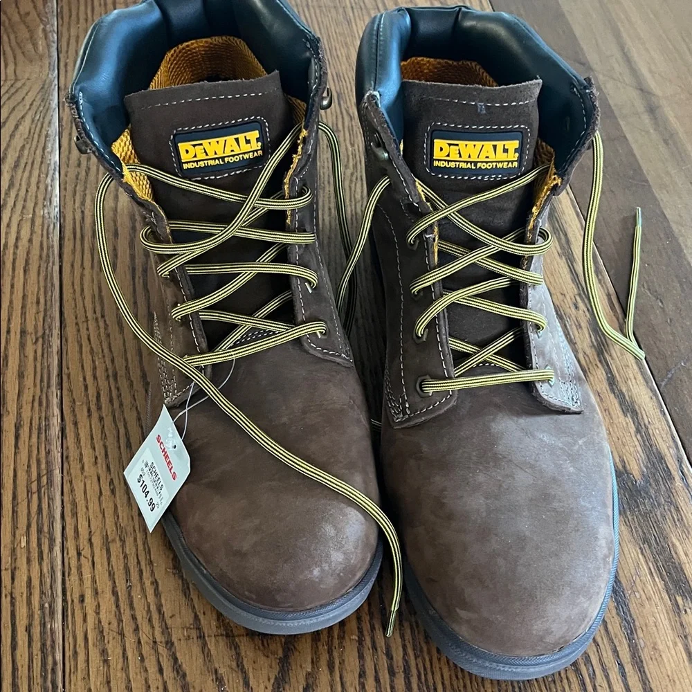 Dewalt industrial Brown Men's lace up , steel toe Work Boots